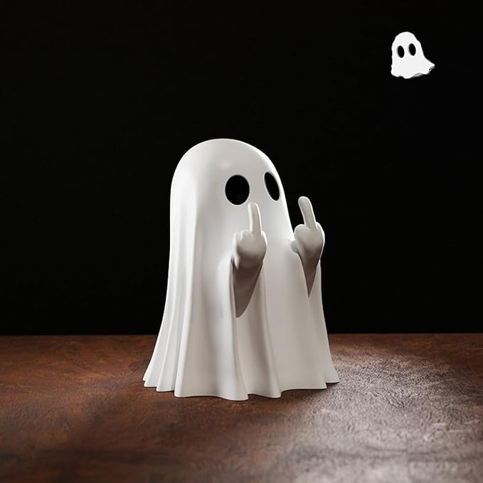 MellanfingerHalloween-spökfigur